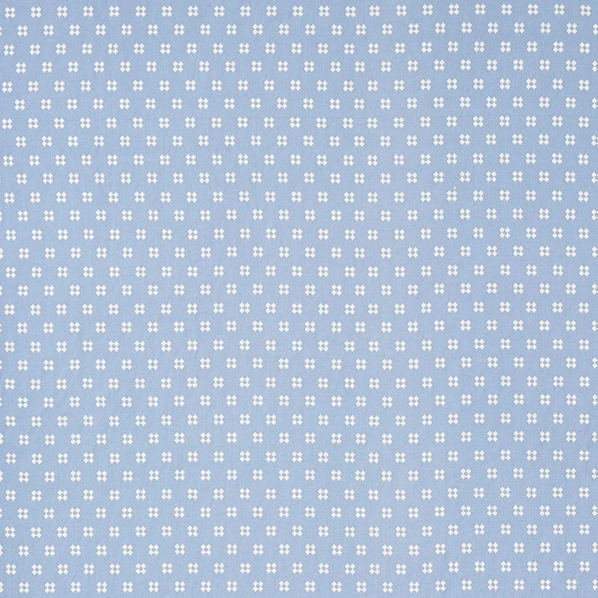 Schumacher 82122 Thandie Embroidery Ivory On Chambray fabric swatch
