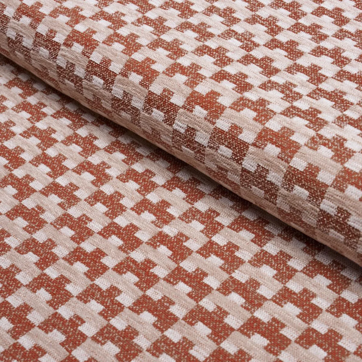 Schumacher 87663 Thatcher Performance Brick fabric swatch