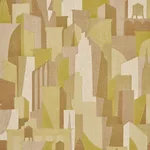 Schumacher 86832 The City's Silent Lines Indoor/Out Chartreuse fabric swatch