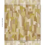 Schumacher 86832 The City's Silent Lines Indoor/Out Chartreuse fabric swatch