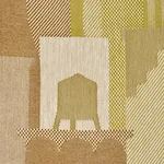 Schumacher 86832 The City's Silent Lines Indoor/Out Chartreuse fabric swatch