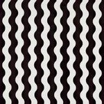 Schumacher 69420 The Wave Velvet Black fabric swatch