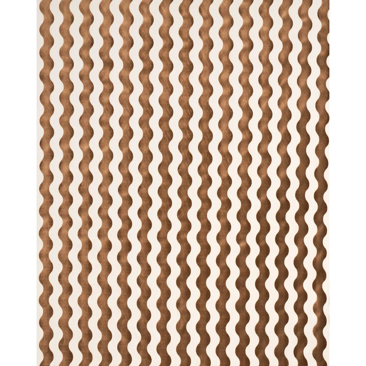 Schumacher 69426 The Wave Velvet Camel fabric swatch