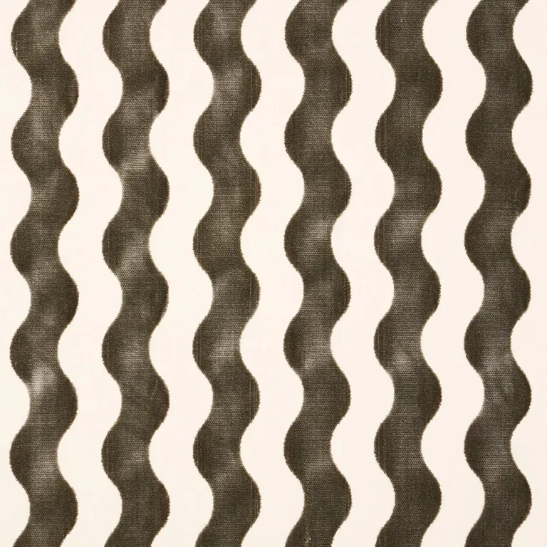 Schumacher 69425 The Wave Velvet Grey fabric swatch