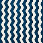 Schumacher 69423 The Wave Velvet Navy fabric swatch