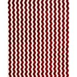 Schumacher 69427 The Wave Velvet Red fabric swatch