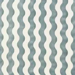 Schumacher 69424 The Wave Velvet Sky fabric swatch