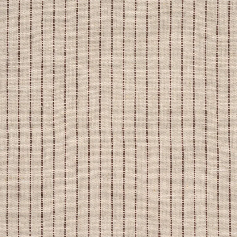 Schumacher 87122 Theo Stripe Brown fabric swatch