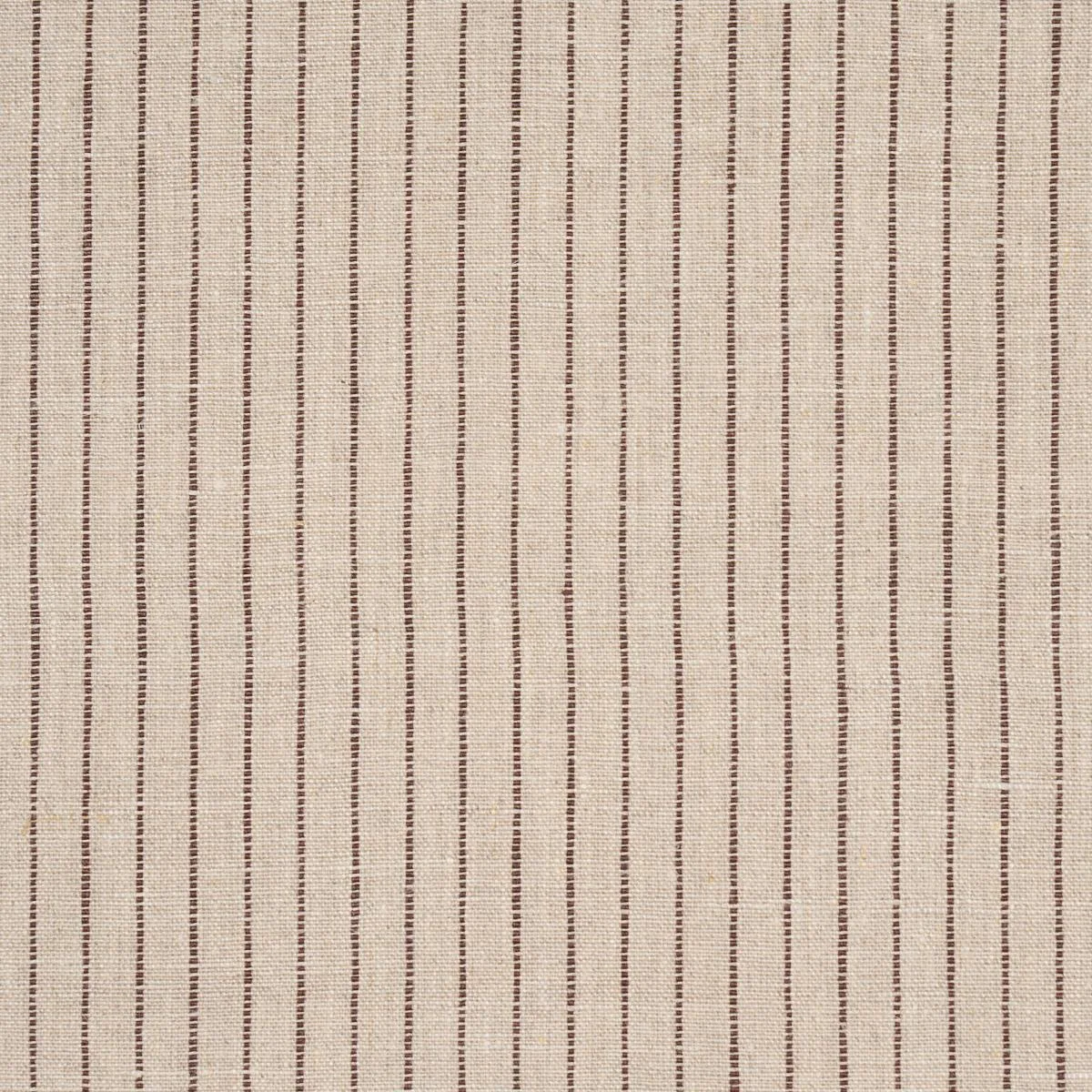 Schumacher 87122 Theo Stripe Brown fabric swatch