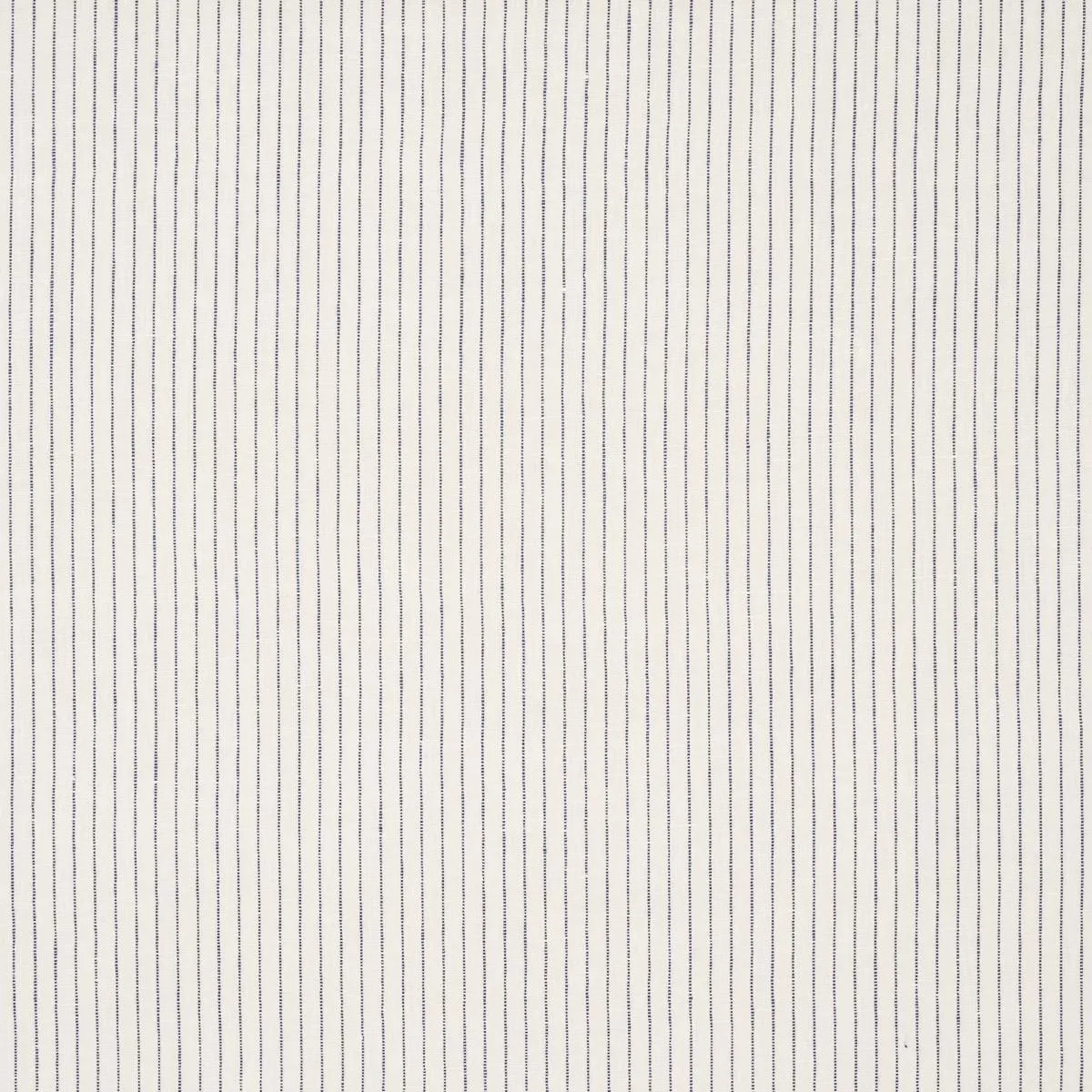 Schumacher 87120 Theo Stripe Indigo fabric swatch