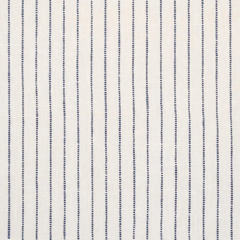 Schumacher 87120 Theo Stripe Indigo fabric swatch