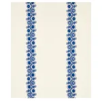 Schumacher 80741 Theodora Embroidery Blue fabric swatch