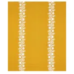Schumacher 80740 Theodora Embroidery Saffron fabric swatch