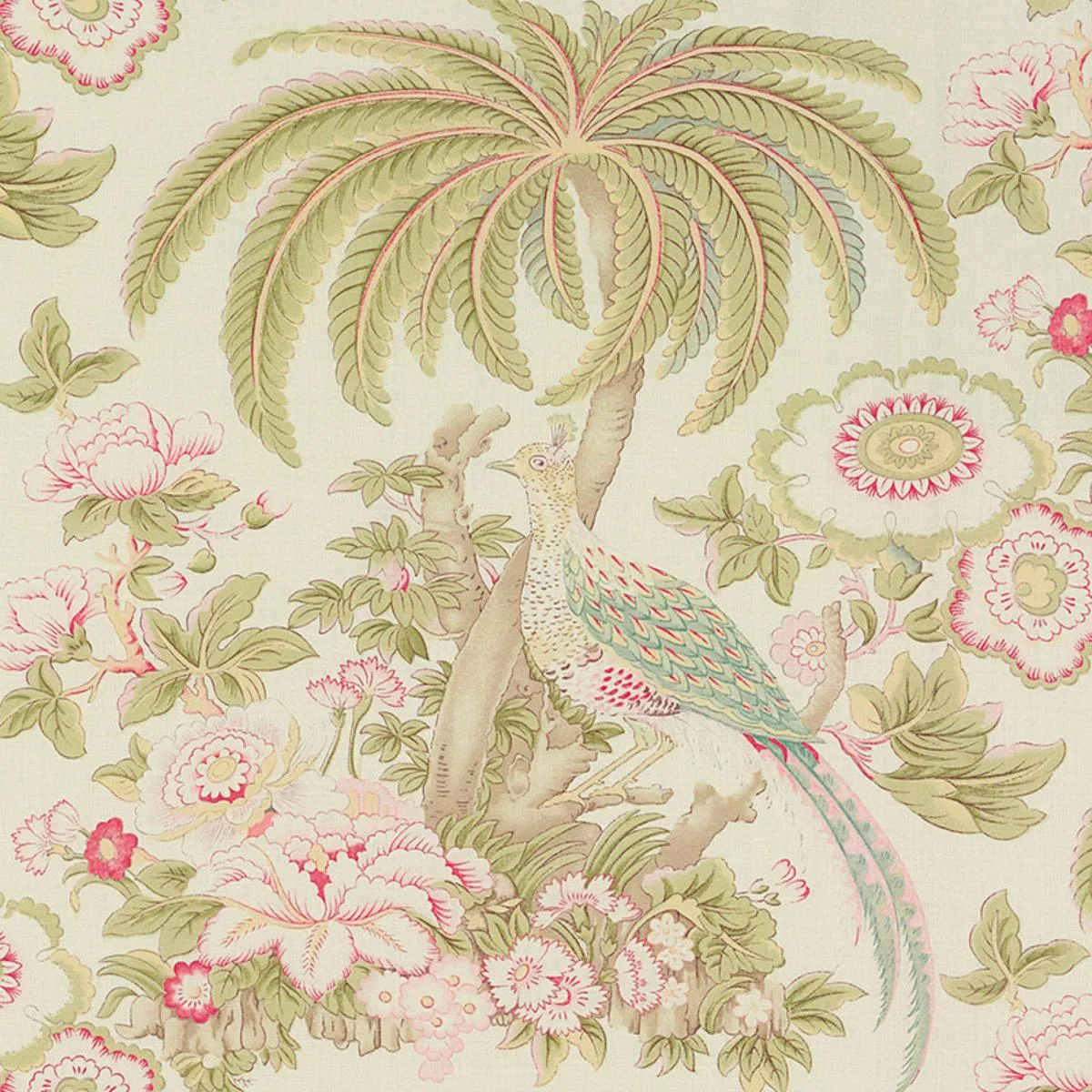 Schumacher 175941 Thicket Bright Bloom fabric swatch