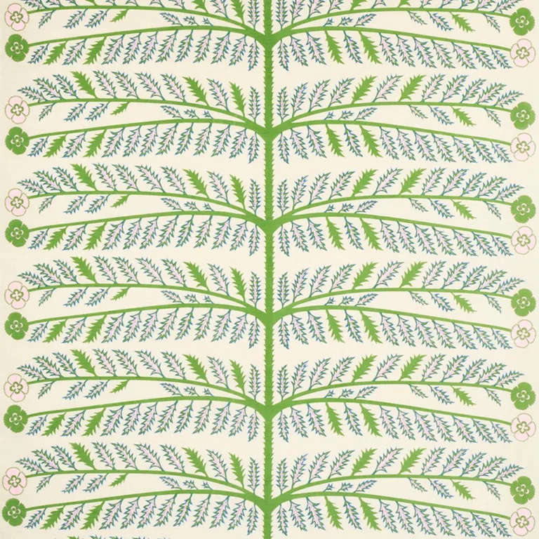 Schumacher 179530 Thistle Ivory fabric swatch