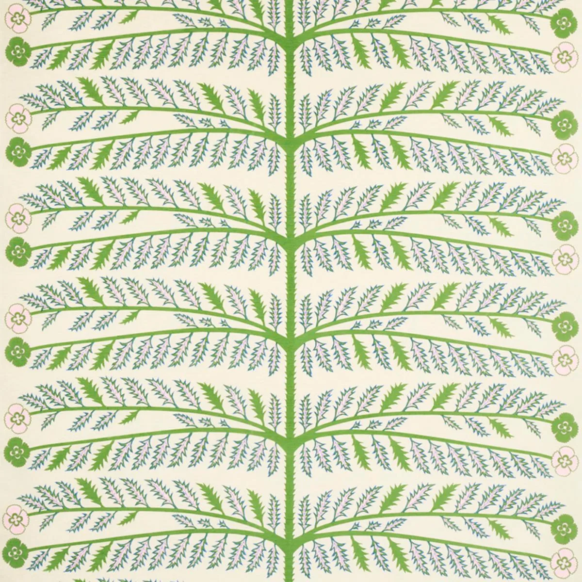 Schumacher 179530 Thistle Ivory fabric swatch