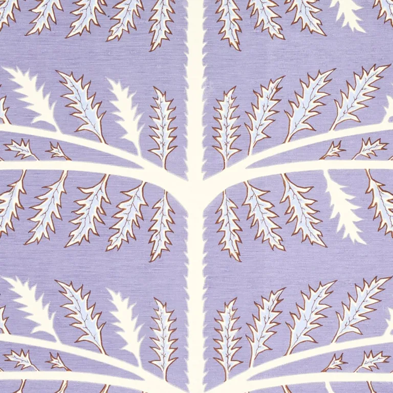 Schumacher 179531 Thistle Lavender fabric swatch