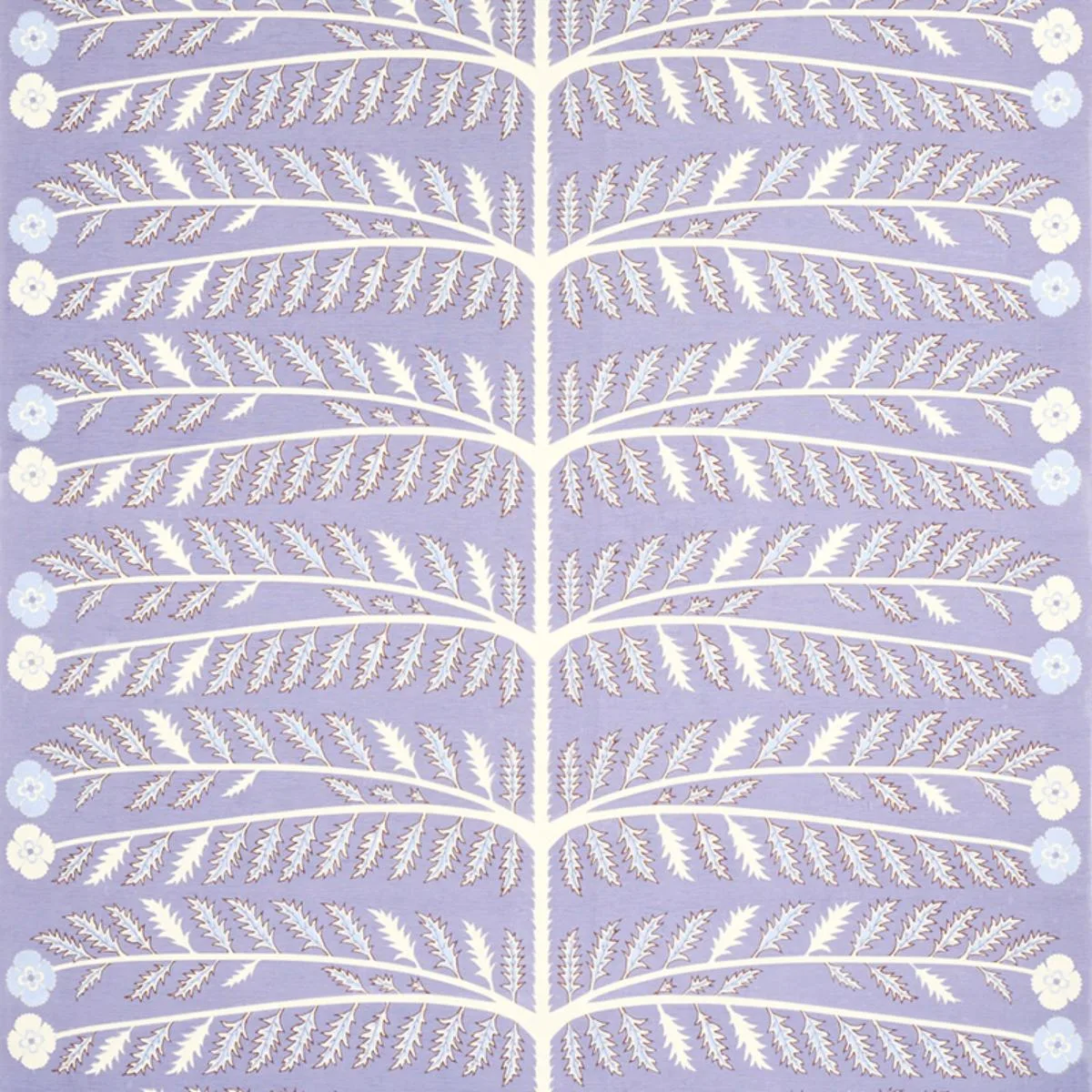 Schumacher 179531 Thistle Lavender fabric swatch