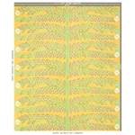 Schumacher 179532 Thistle Mustard fabric swatch