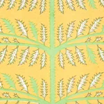 Schumacher 179532 Thistle Mustard fabric swatch