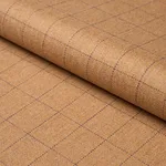 Schumacher 85291 Thompson Merino Windowpane Camel fabric swatch