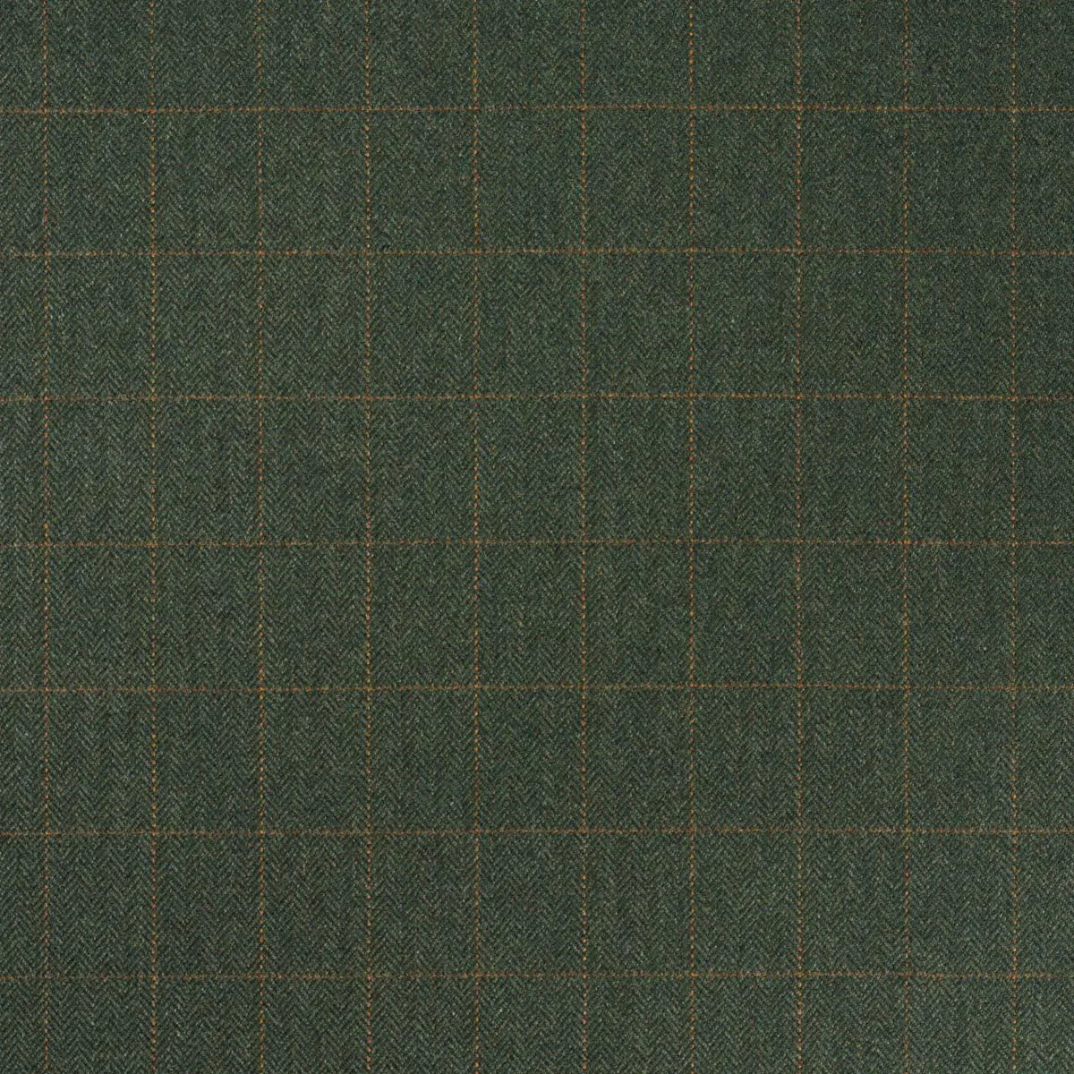 Schumacher 85290 Thompson Merino Windowpane Hunter Green fabric swatch