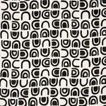 Schumacher 180421 Threshold Printed Linen Carbon fabric swatch