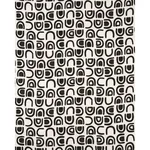 Schumacher 180421 Threshold Printed Linen Carbon fabric swatch