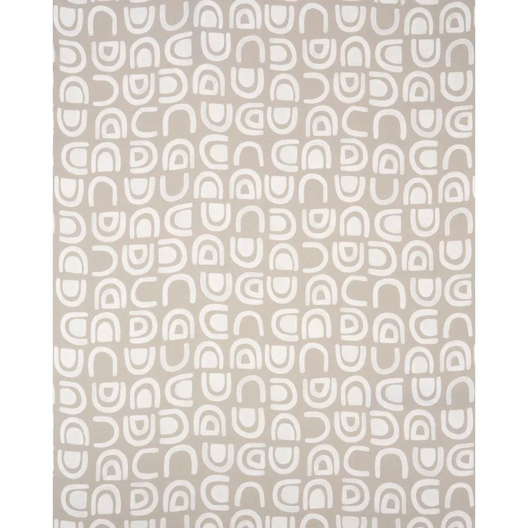 Schumacher 180420 Threshold Printed Linen Ginger fabric swatch
