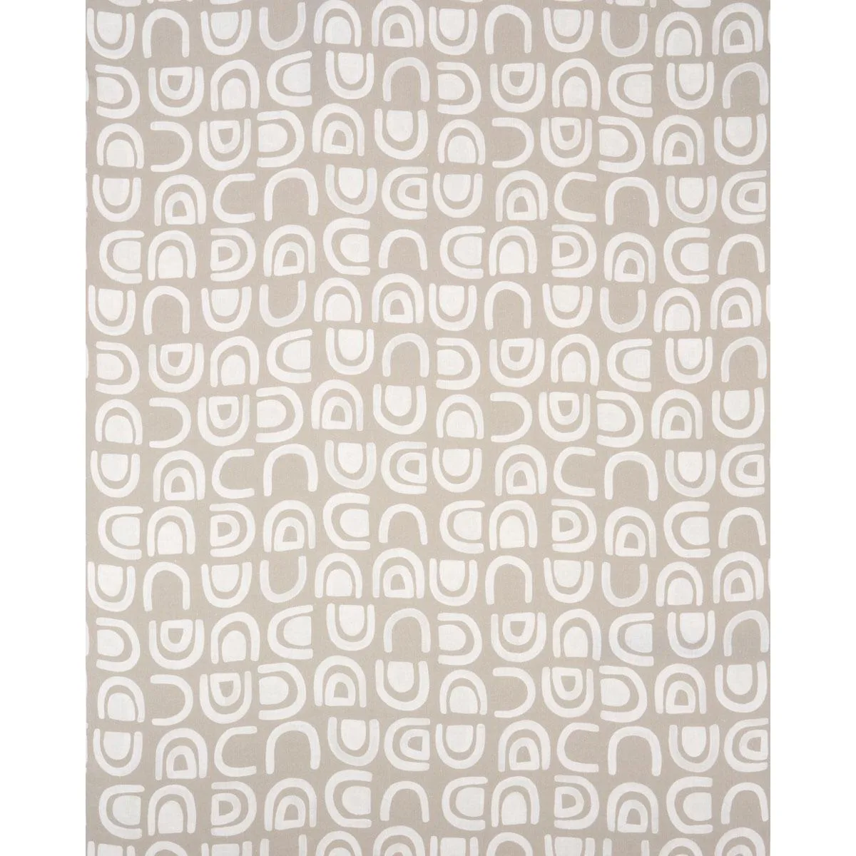Schumacher 180420 Threshold Printed Linen Ginger fabric swatch