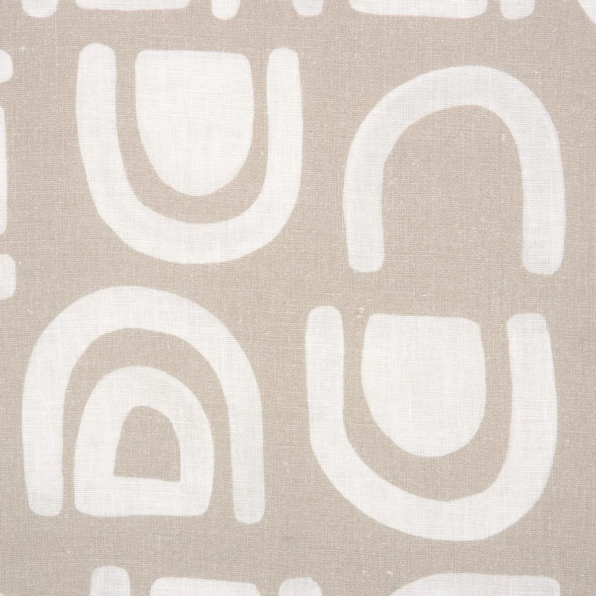 Schumacher 180420 Threshold Printed Linen Ginger fabric swatch