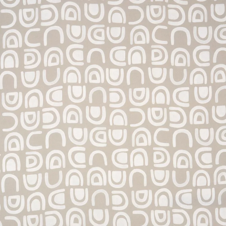 Schumacher 180420 Threshold Printed Linen Ginger fabric swatch