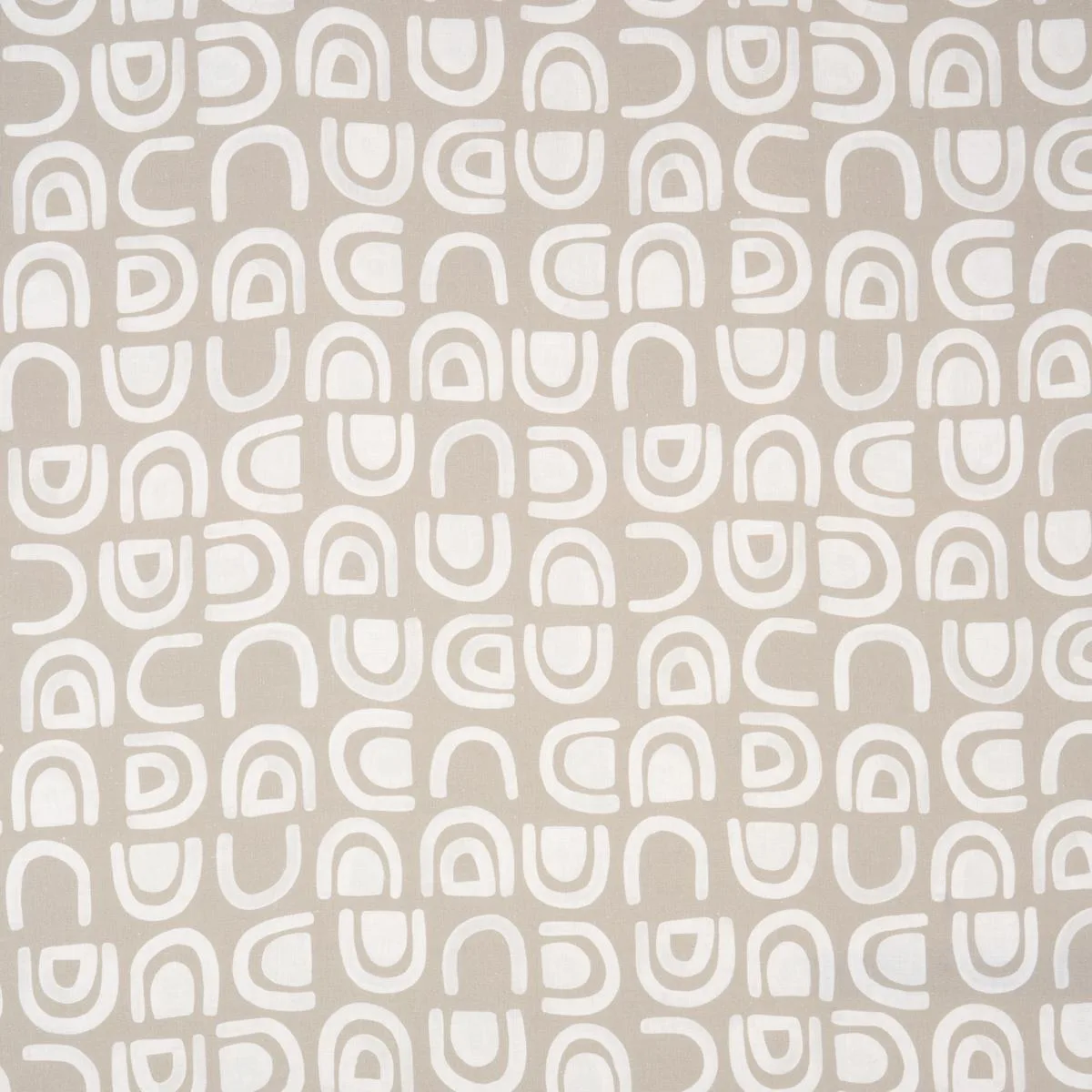 Schumacher 180420 Threshold Printed Linen Ginger fabric swatch
