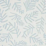 Schumacher 179911 Tiah Cove Blue Leaf fabric swatch