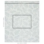 Schumacher 179911 Tiah Cove Blue Leaf fabric swatch