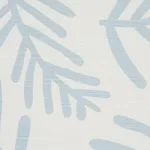 Schumacher 179911 Tiah Cove Blue Leaf fabric swatch