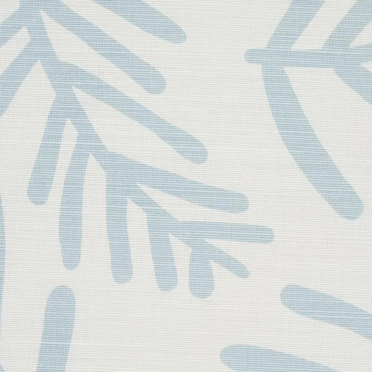Schumacher 179911 Tiah Cove Blue Leaf fabric swatch
