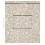 Schumacher 179912 Tiah Cove Ivory On Natural fabric swatch