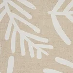 Schumacher 179912 Tiah Cove Ivory On Natural fabric swatch