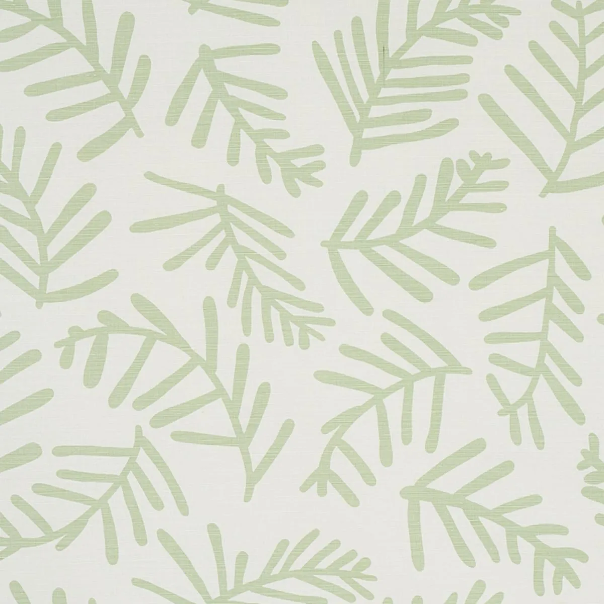 Schumacher 179910 Tiah Cove Sage Leaf fabric swatch