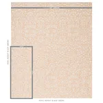 Schumacher 79861 Tiana Embroidery Natural fabric swatch