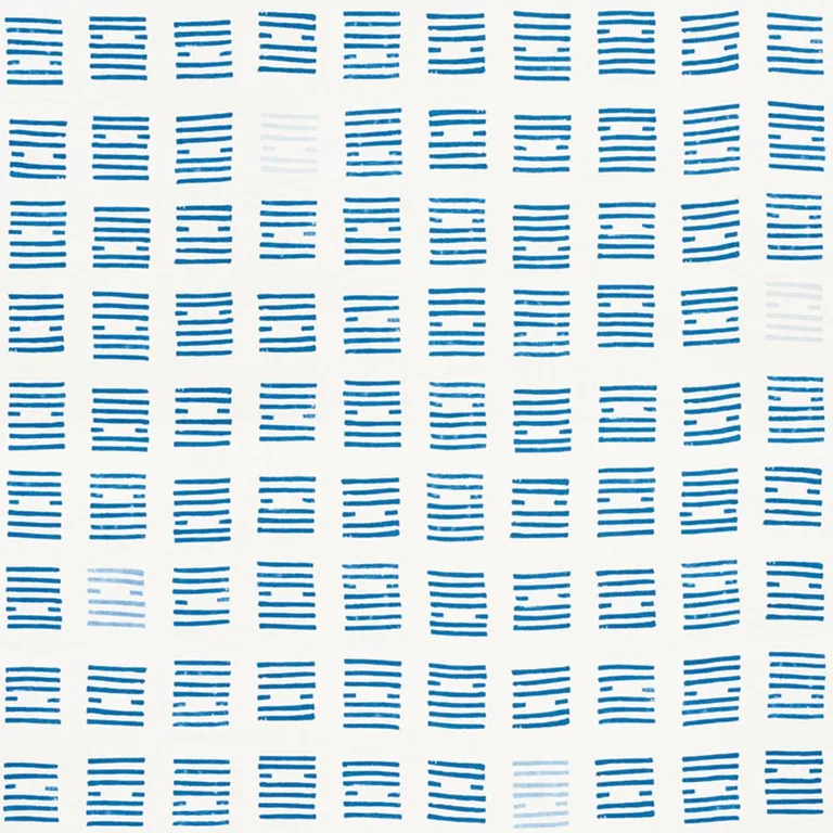 Schumacher 177880 Tiasquam Blue fabric swatch
