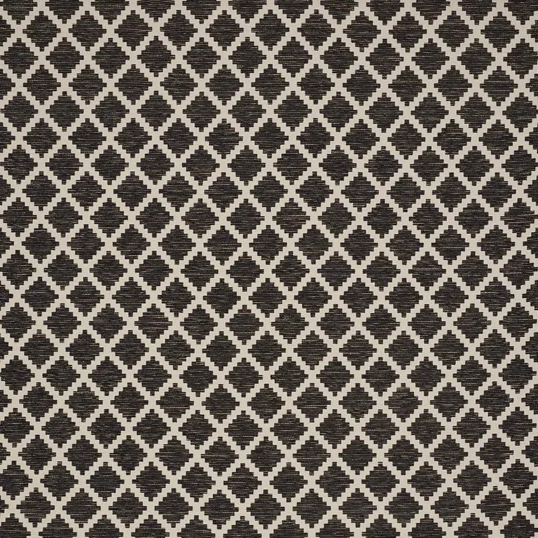 Schumacher 76540 Tibur Black fabric swatch