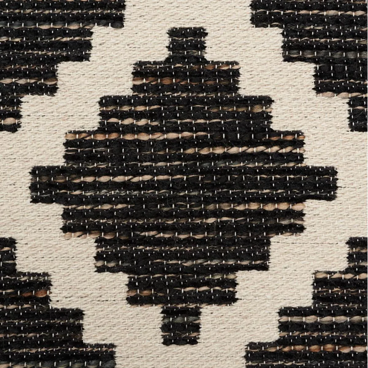Schumacher 76540 Tibur Black fabric swatch