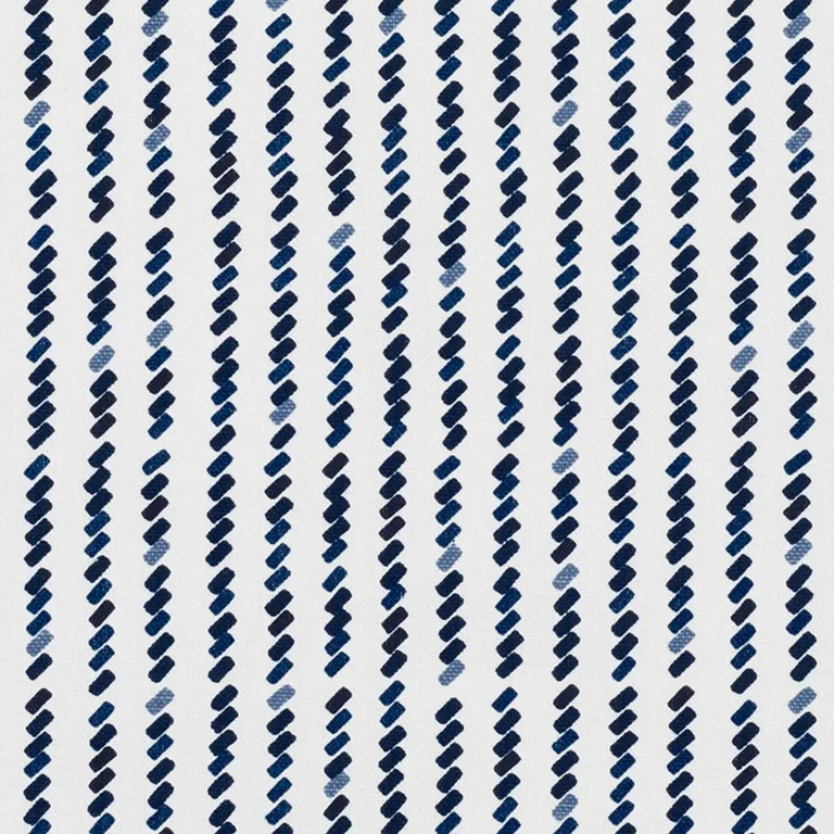 Schumacher 176541 Tic For Tac Blue fabric swatch