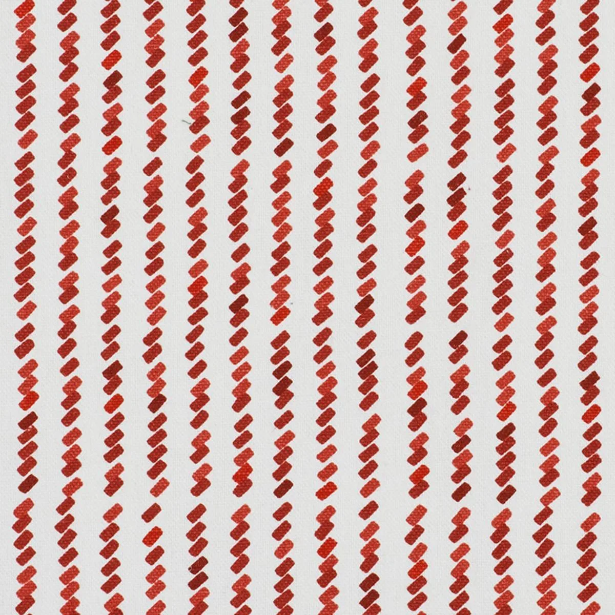 Schumacher 176540 Tic For Tac Red fabric swatch