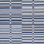 Schumacher 82010 Tierra Stripe Blue fabric swatch