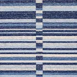 Schumacher 82010 Tierra Stripe Blue fabric swatch