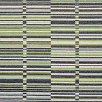 Schumacher 82011 Tierra Stripe Green & Blue fabric swatch