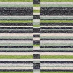 Schumacher 82011 Tierra Stripe Green & Blue fabric swatch